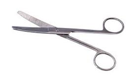 Tesoura Cirúrgica Veterinária Curva 17cm AGROZOOTEC