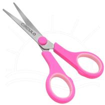 Tesoura Comfort Círculo 13,8cm - Rosa "