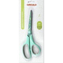 Tesoura Comfort Estampada Círculo 21,5cm - Borboletas