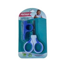 Tesoura +Cortador com Suporte Azul Siprianni Tesoura +Cortador com Suporte Azul Siprianni