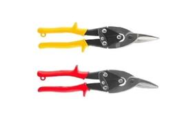 Tesoura Cortar Chapa Aço Latinha Lata Reta E Curva 2 Pçs