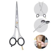 Tesoura Corte de Cabelo Profissional Barbeiro Cabelereiro Gold Line Navalha 6,0" Multiuso Dompel Tesoura Corte de Cabelo Profissional Barbeiro Cabelereiro Gold Line Navalha 6,0" Multiuso Dompel