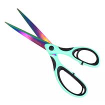 Tesoura Costura Titanium Colors Okachi Ok-008 21,5 Cm Cor Verde-Agua