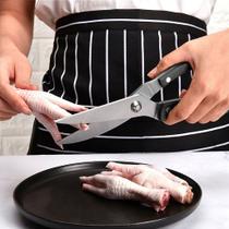 Tesoura Cozinha Trinchante Corta Osso Frango Carnes Peixes Culinária
