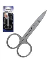 Tesoura Curva 3 1/2 Safira Em Aço Inox 8,8Cm