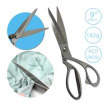Tesoura De Aço Cromada Profissional Costura Alfaiate Tecido 24cm Bestfer Tesoura De Aço Cromada Profissional Costura Alfaiate Tecido 24cm Bestfer