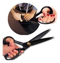 Tesoura De Alfaiate Nº 10 Corte Profissional Cabo Borracha Forjada Tapeceiro Costura