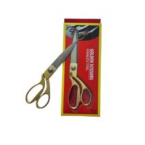 Tesoura de Alfaiate Profissional Inox Dourada 8,5 Polegadas