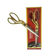 Tesoura de Alfaiate Profissional Inox Dourada 9,5 Polegadas