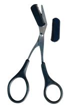 Tesoura De Aparar Sobrancelha Com Pente Cor Preta Conjunto