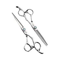 Tesoura de Barbeiro Profissional 6 Polegadas - Para Corte e Desbaste de Cabelo