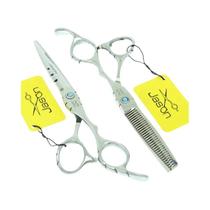 Tesoura De Cabeleireiro Profissional De Aço Inoxidável 5.5/6 Polegadas Para Corte E Desbaste De