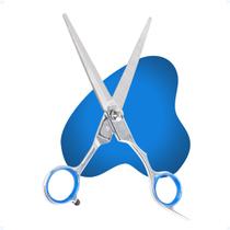 Tesoura De Cabelo Profissional Fio Laser Aço Inox 17cm Fina