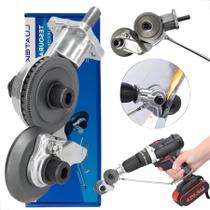 Tesoura de Cortar Chapa para Parafusadeira Corte Plano com Encaixe Rápido e Engrenagem de Precisão Tesoura de Cortar Chapa para Parafusadeira Corte Plano com Encaixe Rápido e Engrenagem de Precisão