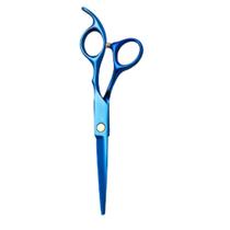 Tesoura De Corte Cabeleireiro Barbeiro 6 p Fio Navalha Azul
