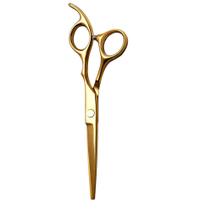 Tesoura De Corte Cabeleireiro Barbeiro 6 p Fio Navalha Gold