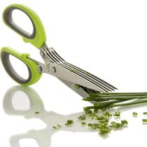 Tesoura de Cozinha 5 Lâminas Cortar Picar Verduras e Ervas