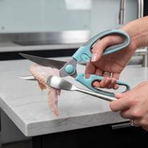 Tesoura de Cozinha Cortar Legumes Frango Carne Aço Inox Tesoura de Cozinha Cortar Legumes Frango Carne Aço Inox