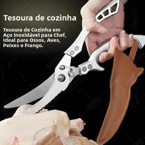 Tesoura De Cozinha Em Aço Inoxidável Profissional Para Cortar Frango, Ossos, Pato E Peixe, Faca De