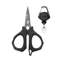 Tesoura De Pesca Em Aço Inoxidável Com Chaveiro Retrátil Para Cortar Fio Trançado De PE Tesoura De Pesca Em Aço Inoxidável Com Chaveiro Retrátil Para Cortar Fio Trançado De PE