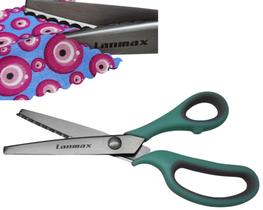Tesoura De Picotar Escalope Arredondado Profissional para Papel Tecido Feltro artesanato escola Cabo anatômico Lanmax