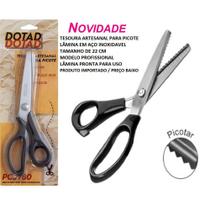 Tesoura de picotar profissional importada corta papel, cartolinas e até tecidos - dotad
