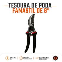 Tesoura de Poda 8 Famastil Jardim Cabo Emborrachado Tesoura de Poda 8 Famastil Jardim Cabo Emborrachado