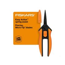 Tesoura de poda Fiskars 15 cm com lâminas microtip antiaderentes