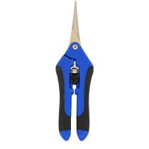 Tesoura de Poda Jardinagem Manicure Ponta CURVA Lâmina Aço Inox Cabo Ergonômico Cor Azul Tesoura de Poda Jardinagem Manicure Ponta CURVA Lâmina Aço Inox Cabo Ergonômico Cor Azul