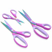 Tesoura de Titânio para Cartonagem Kit 3 Tamanhos Marpax