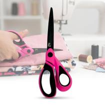 Tesoura De Titanium 8,5 Polegadas (21cm)corte E Costura Rosa