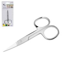 Tesoura De Unha De Inox Com Ponta Reta 9Cm Na Cartela