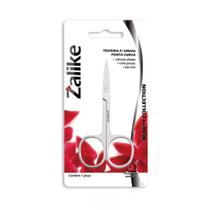 Tesoura de Unhas Zalike Ponta Curva Beauty Aço Inox, Corte Preciso e Cuidados para Mãos e Pés