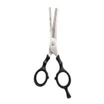 Tesoura Desbaste Para Cabelos 6.0 Aço Inox e Cabo Plastico na Cor Preta Tesoura Desbaste Para Cabelos 6.0 Aço Inox e Cabo Plastico na Cor Preta