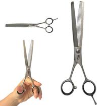 Tesoura Desfiadeira Desbate Invertida Profissional Umi 6.5