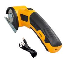 Tesoura Elétrica Cortador de Tecido Rotativo Recarregável com Lâmina Circular Afiada - Bomvink