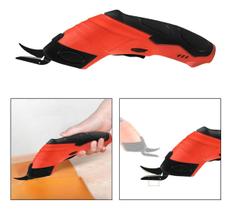 Tesoura Eletrica Sem Fio Corta Tecido Pano Tapete Diy