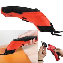 Tesoura Eletrica Sem Fio Corta Tecido Pano Tapete Papelao Papel Costura Diy Artesanato Lamina Afiada Multiuso