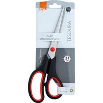 Tesoura Ergonômica Cabo Preto 21CM - BRW