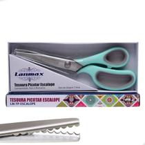 Tesoura Escalope Profissional P/ Artesanato Tecido - Lanmax