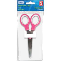 Tesoura escolar 13,2cm rosa T402 Tilibra Tesoura escolar 13,2cm rosa T402 Tilibra
