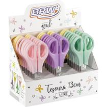 Tesoura Escolar AÇO 13CM com Régua 4 Cores Pastel Display com 24 Unidades Tesoura Escolar AÇO 13CM com Régua 4 Cores Pastel Display com 24 Unidades