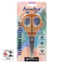 Tesoura Escolar - Arara Azul / Macaco
