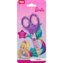 Tesoura Escolar Barbie Lâmina Decorada 13CM