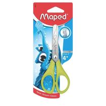 Tesoura Escolar ( Canhoto ) 13cm Pulse Jacaré Ergônomica Cabo Emborrachado Sem Ponta Blister Maped