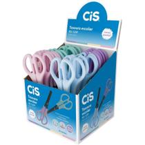 Tesoura Escolar CIS KS-125P 4 Cores Pastel DP.C/20 Tesoura Escolar CIS KS-125P 4 Cores Pastel DP.C/20