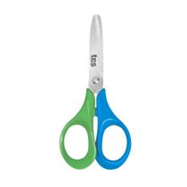 Tesoura Escolar Class Duo 13cm Tris Verde