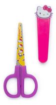 Tesoura Escolar Com Capa Protetora Hello Kitty - Leo&leo Tesoura Escolar Com Capa Protetora Hello Kitty - Leo&leo