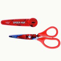Tesoura Escolar com capa protetora Homem Aranha Spider Man Molin Tesoura Escolar com capa protetora Homem Aranha Spider Man Molin