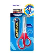Tesoura Escolar com Capa Protetora Sonic - Leonora Tesoura Escolar com Capa Protetora Sonic - Leonora
